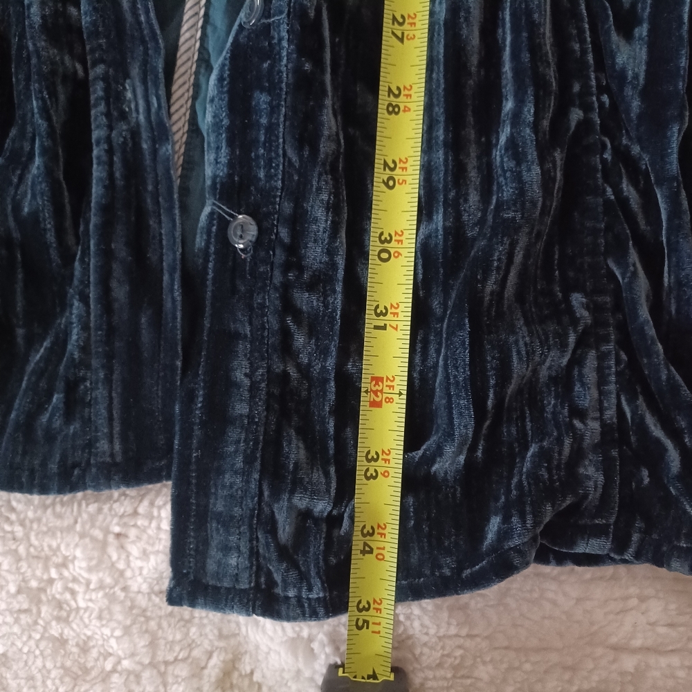 Coldwater Creek crushed velvet shirt dress - Picture 3 of 4
